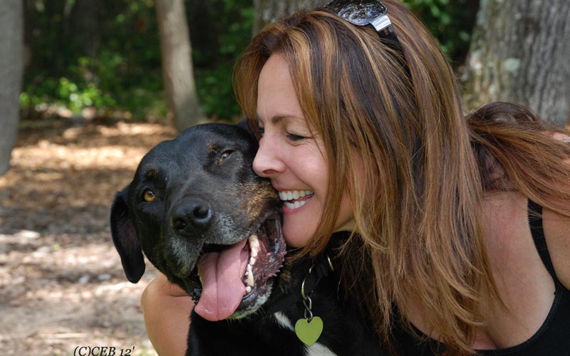 Christine Nolan and her dog Puma
